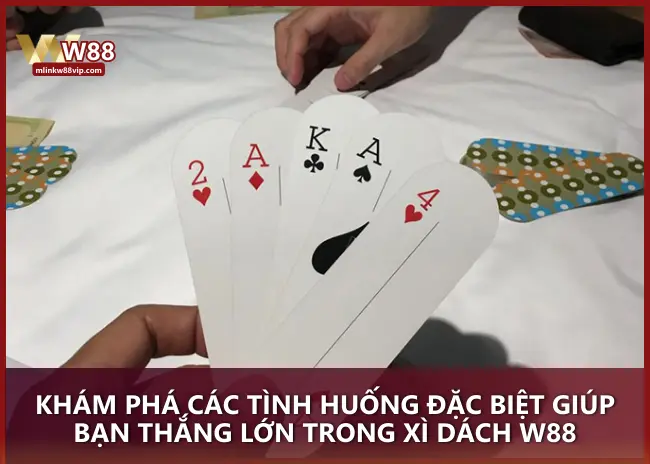 Khám phá các tình huống đặc biệt giúp bạn thắng lớn trong Xì Dách W88