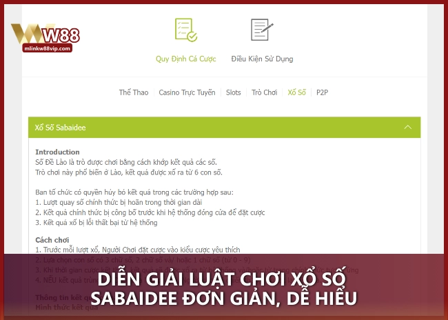 Diễn giải luật chơi Xổ Số SABAIDEE đơn giản, dễ hiểu