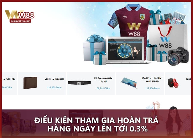 Điều kiện tham gia hoàn trả hàng ngày lên tới 0.3%