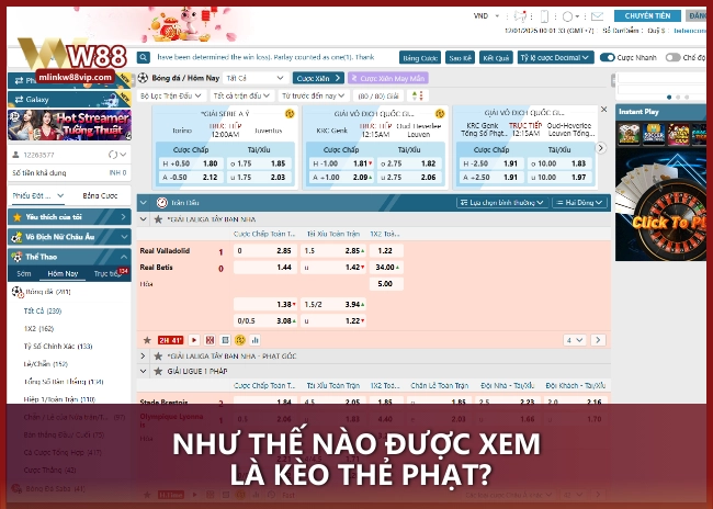 Như thế nào được xem là kèo thẻ phạt?