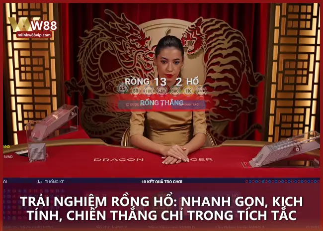 Trải nghiệm Rồng Hổ: Nhanh gọn, kịch tính, chiến thắng chỉ trong tích tắc