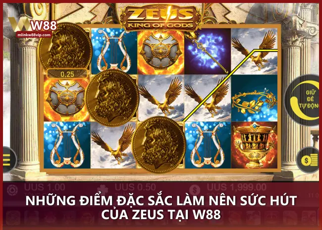 Những điểm đặc sắc làm nên sức hút của Zeus tại W88